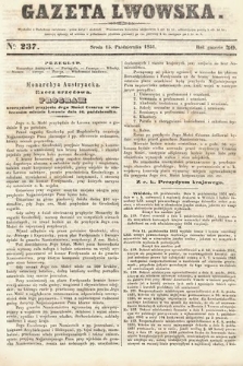 Gazeta Lwowska. 1851, nr 237