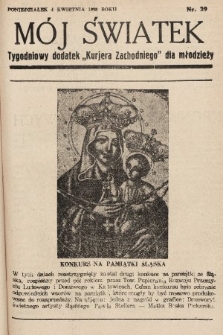 Mój Światek : tygodniowy dodatek „Kurjera Zachodniego” dla dzieci. 1937/1938, nr 29