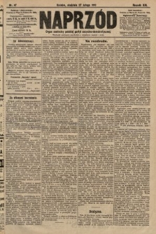 Naprzód : organ centralny polskiej partyi socyalno-demokratycznej. 1910, nr 47