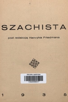 Szachista. 1935, spis treści