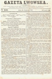 Gazeta Lwowska. 1851, nr 240