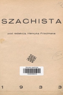 Szachista. 1933 [całość]