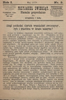 Przyjaciel Zwierząt : pisemko przyrodnicze dla młodzieży i ludu. 1879, nr 3
