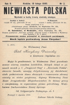 Niewiasta Polska. 1900, nr 2