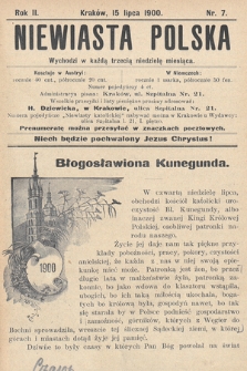 Niewiasta Polska. 1900, nr 7