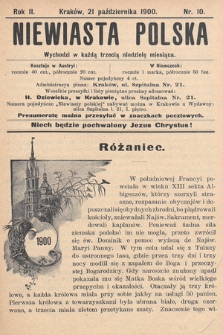 Niewiasta Polska. 1900, nr 10