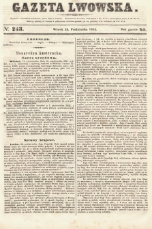 Gazeta Lwowska. 1851, nr 243
