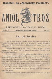 Anioł Stróż : przyjaciel i nauczyciel dzieci. 1900, nr 4