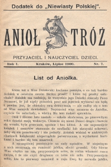 Anioł Stróż : przyjaciel i nauczyciel dzieci. 1900, nr 7