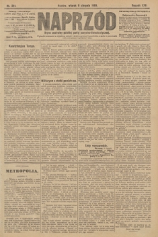 Naprzód : organ centralny polskiej partyi socyalno-demokratycznej. 1908, nr 221