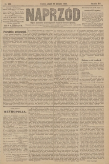 Naprzód : organ centralny polskiej partyi socyalno-demokratycznej. 1908, nr 224