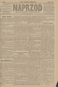 Naprzód : organ centralny polskiej partyi socyalno-demokratycznej. 1908, nr 243