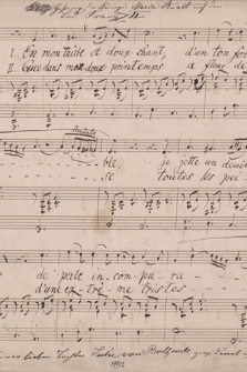 Gesang der Königin Maria Stuart auf den Tod Franz II