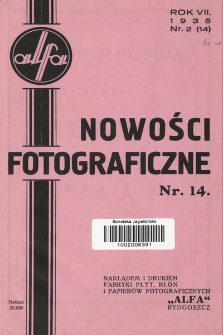 Nowości Fotograficzne. 1935, nr 2 (14)