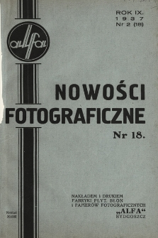 Nowości Fotograficzne. 1937, nr 2 (18)