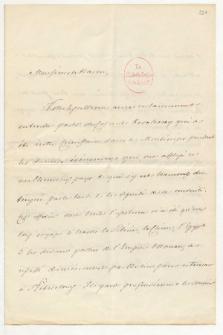 Brief von Andreas Feodorowitsch von Budberg und Alexander von Humboldt an Alexander von Humboldt und Heinrich Karl Wilhelm Berghaus