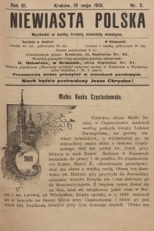 Niewiasta Polska. 1901, nr 5