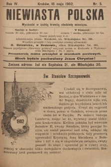 Niewiasta Polska. 1902, nr 5