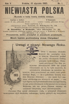 Niewiasta Polska. 1903, nr 1