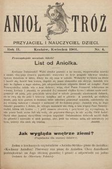 Anioł Stróż : przyjaciel i nauczyciel dzieci. 1901, nr 4