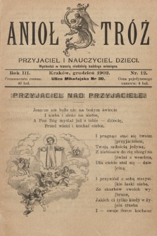 Anioł Stróż : przyjaciel i nauczyciel dzieci. 1902, nr 12