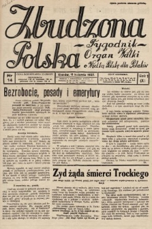 Zbudzona Polska : tygodnik : organ walki o Wielką Polskę dla Polaków. 1937, nr 14