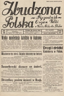 Zbudzona Polska : tygodnik : organ walki o Wielką Polskę dla Polaków. 1937, nr 20