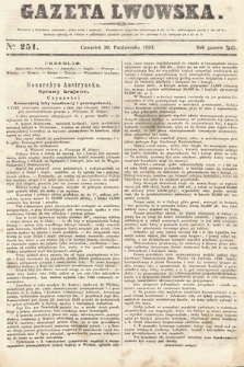 Gazeta Lwowska. 1851, nr 251