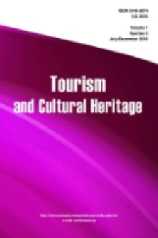 Tourism and Cultural Heritage. Vol. 1, 2015, no.2