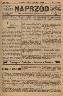 Naprzód : organ polskiej partyi socyalno-demokratycznej. 1900, nr 249