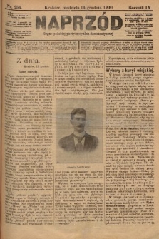 Naprzód : organ polskiej partyi socyalno-demokratycznej. 1900, nr 256