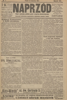 Naprzód : organ centralny polskiej partyi socyalno-demokratycznej. 1913, nr  7