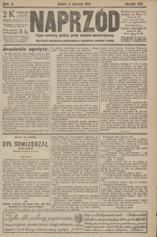 Naprzód : organ centralny polskiej partyi socyalno-demokratycznej. 1913, nr  8 [nakład pierwszy skonfiskowany]