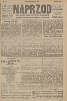 Naprzód : organ centralny polskiej partyi socyalno-demokratycznej. 1913, nr  14