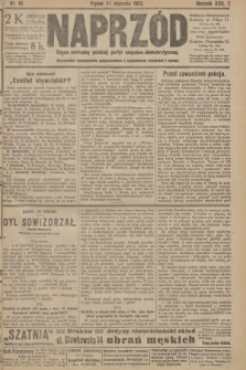 Naprzód : organ centralny polskiej partyi socyalno-demokratycznej. 1913, nr  19