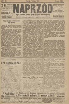 Naprzód : organ centralny polskiej partyi socyalno-demokratycznej. 1913, nr  31