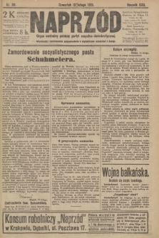 Naprzód : organ centralny polskiej partyi socyalno-demokratycznej. 1913, nr  36