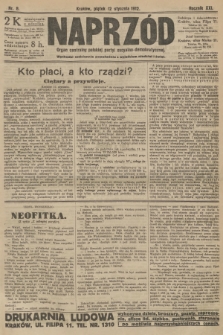 Naprzód : organ centralny polskiej partyi socyalno-demokratycznej. 1912, nr 8 [nakład pierwszy skonfiskowany]