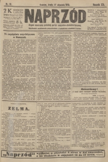 Naprzód : organ centralny polskiej partyi socyalno-demokratycznej. 1912, nr 12