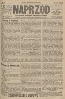 Naprzód : organ centralny polskiej partyi socyalno-demokratycznej. 1912, nr 66