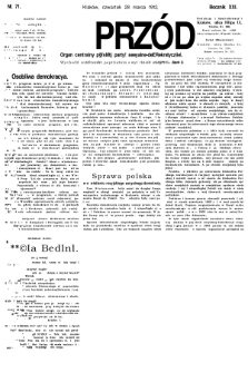 Naprzód : organ centralny polskiej partyi socyalno-demokratycznej. 1912, nr 71