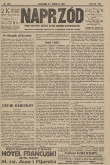 Naprzód : organ centralny polskiej partyi socyalno-demokratycznej. 1912, nr 143