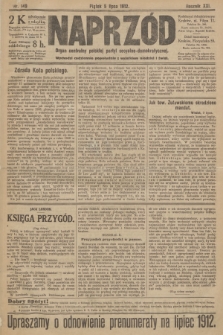 Naprzód : organ centralny polskiej partyi socyalno-demokratycznej. 1912, nr 149