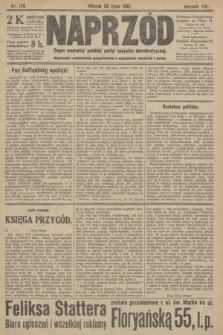 Naprzód : organ centralny polskiej partyi socyalno-demokratycznej. 1912, nr 170