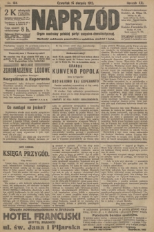 Naprzód : organ centralny polskiej partyi socyalno-demokratycznej. 1912, nr 184