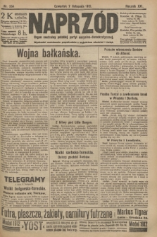 Naprzód : organ centralny polskiej partyi socyalno-demokratycznej. 1912, nr 254