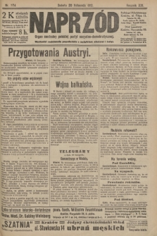 Naprzód : organ centralny polskiej partyi socyalno-demokratycznej. 1912, nr 274