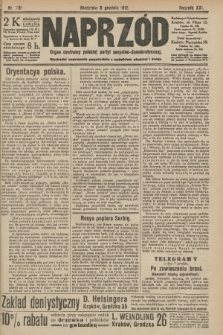 Naprzód : organ centralny polskiej partyi socyalno-demokratycznej. 1912, nr 281