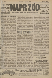 Naprzód : organ centralny polskiej partyi socyalno-demokratycznej. 1912, nr 284 [nakład pierwszy skonfiskowany]