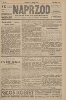 Naprzód : organ centralny polskiej partyi socyalno-demokratycznej. 1913, nr 48